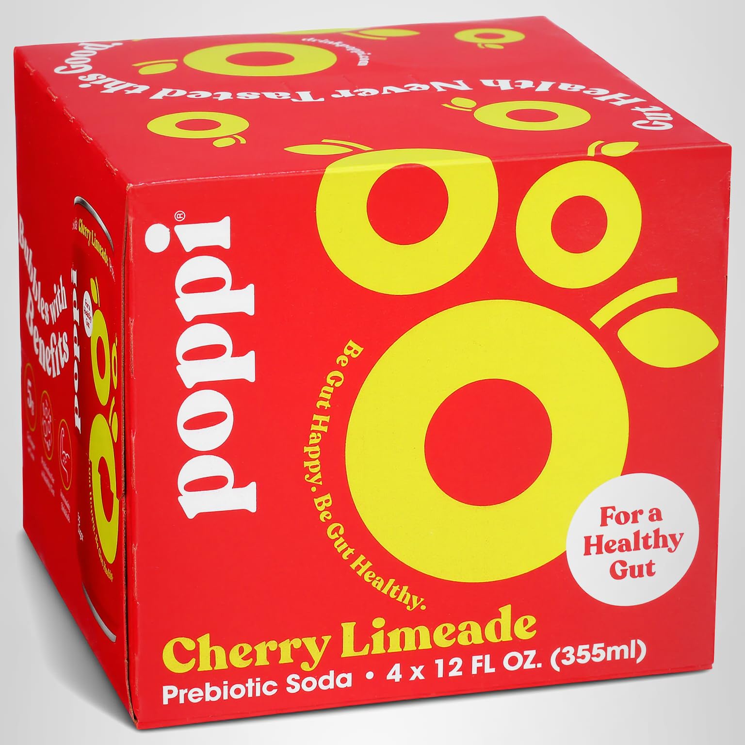 Poppi Cherry Limeade Prebiotic Soda 4pk, 12 FZ | Grocery Pickup